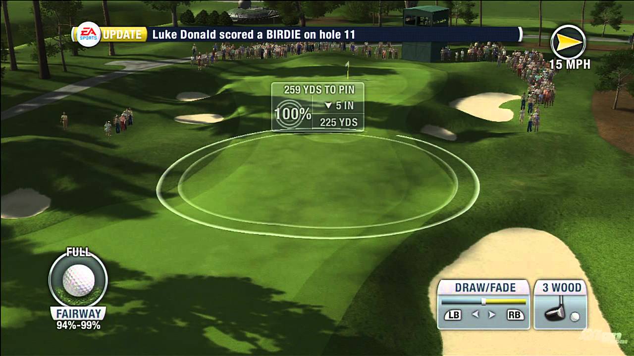 XBOX Tiger Woods Golf Ball Landing Area